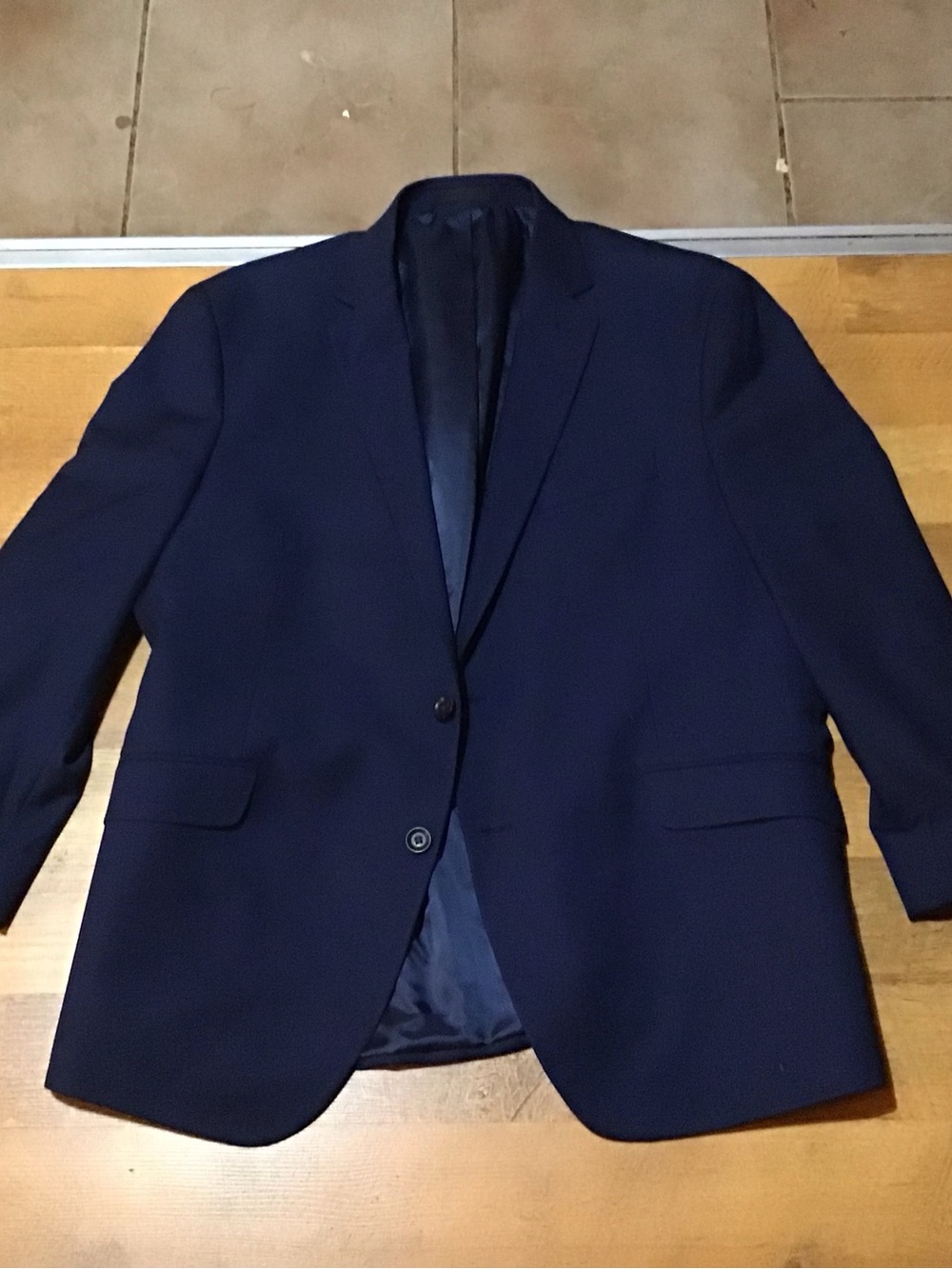 Reaction Kenneth Cole Navy Two-Button Sport Coat